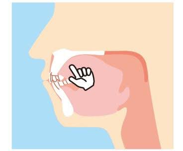 舌の位置を正しくして、筋肉を強くするトレーニングです。